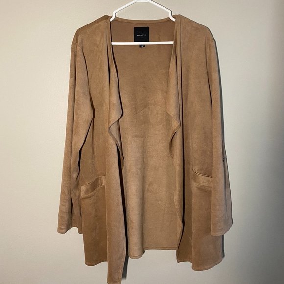 Faux Suede Cardigan - Picture 1 of 3
